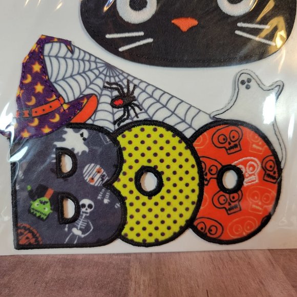 NEW Create It Iron On Appliques Halloween Boo Cat Bat Spider Crafts Upcycle - Picture 4 of 5